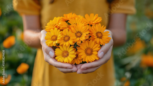 bouquet of yellow flowers