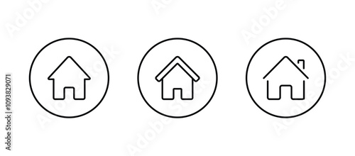 Home page icon. home symbol illustration