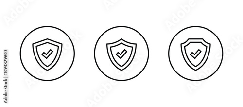 Shield icon. Protection, security icon vector for web site	