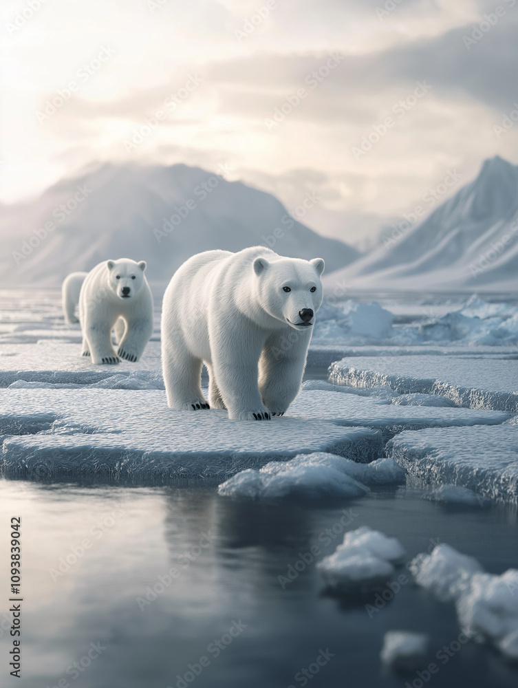 Polar Bears on Canadian Arctic Ice: Remnants of Thule Culture HD Polar Bears on Canadian Arctic Ice: Remnants of Thule Culture HD