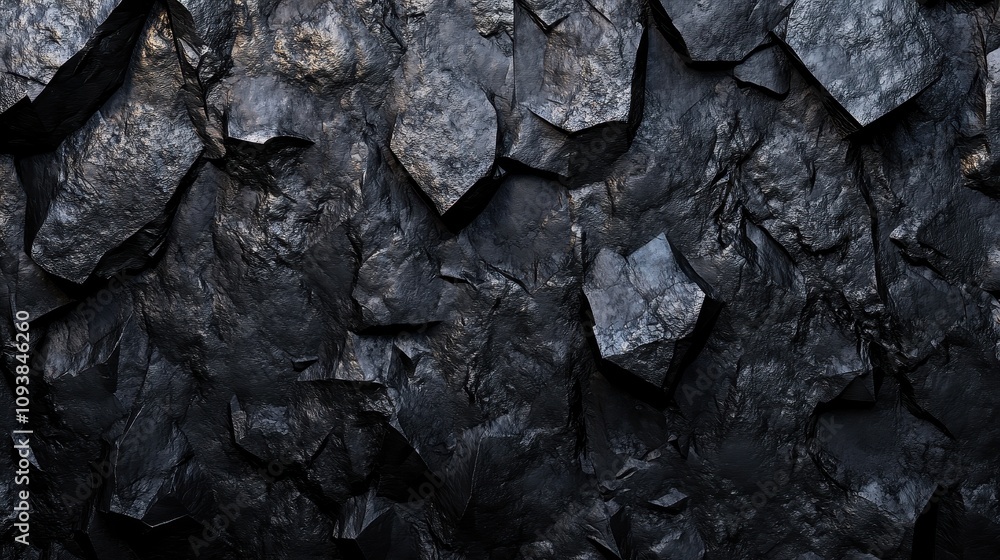 Dark Rough Textured Rock Wall Surface Dark Rough Textured Rock Wall Surface