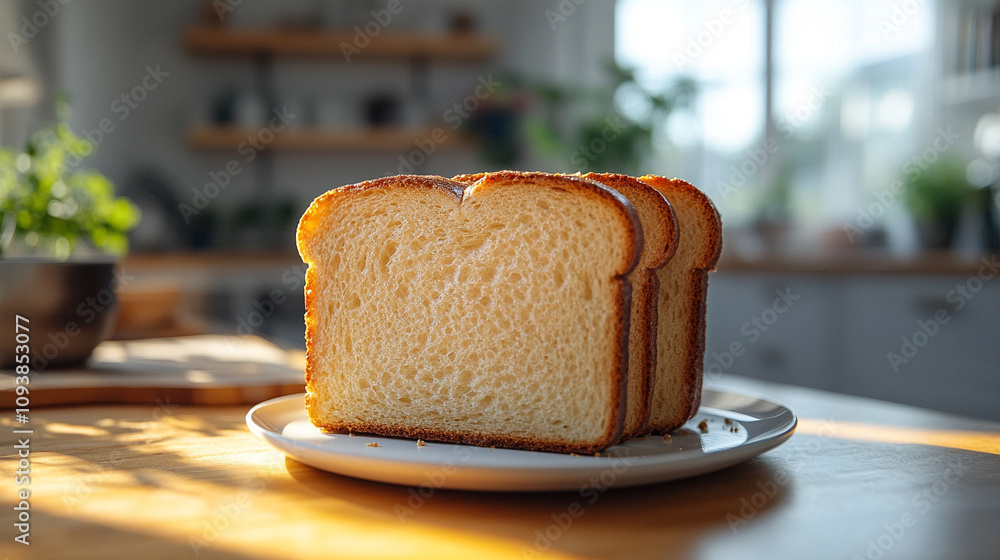 rustic display of freshly baked bread slices arranged on a white surface highlighting the natural texture and golden crust evoking feelings of warmth nourishment home-cooked meals and traditional baki rustic display of freshly baked bread slices arranged on a white surface highlighting the natural texture and golden crust evoking feelings of warmth nourishment home-cooked meals and traditional baki