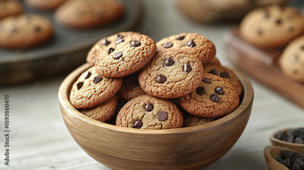 chocolate chip cookies on a rustic wooden table, evoking feelings of comfort, nostalgia, and homemade goodness chocolate chip cookies on a rustic wooden table, evoking feelings of comfort, nostalgia, and homemade goodness