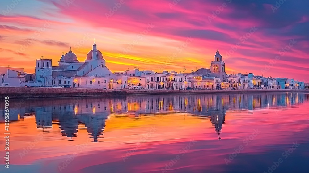 Fototapeta premium The beautiful city of Chiclana de la Frontera, Cadiz