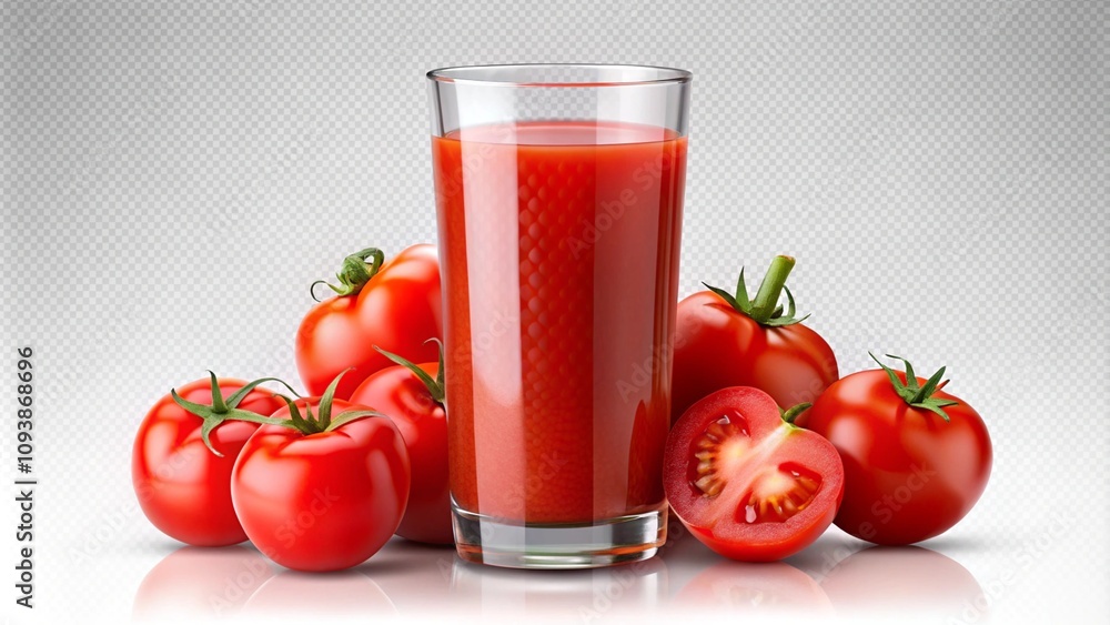 fresh glass tomato juice isolated on transparent background Generative Ai.
fresh glass tomato juice isolated on transparent background Generative Ai.