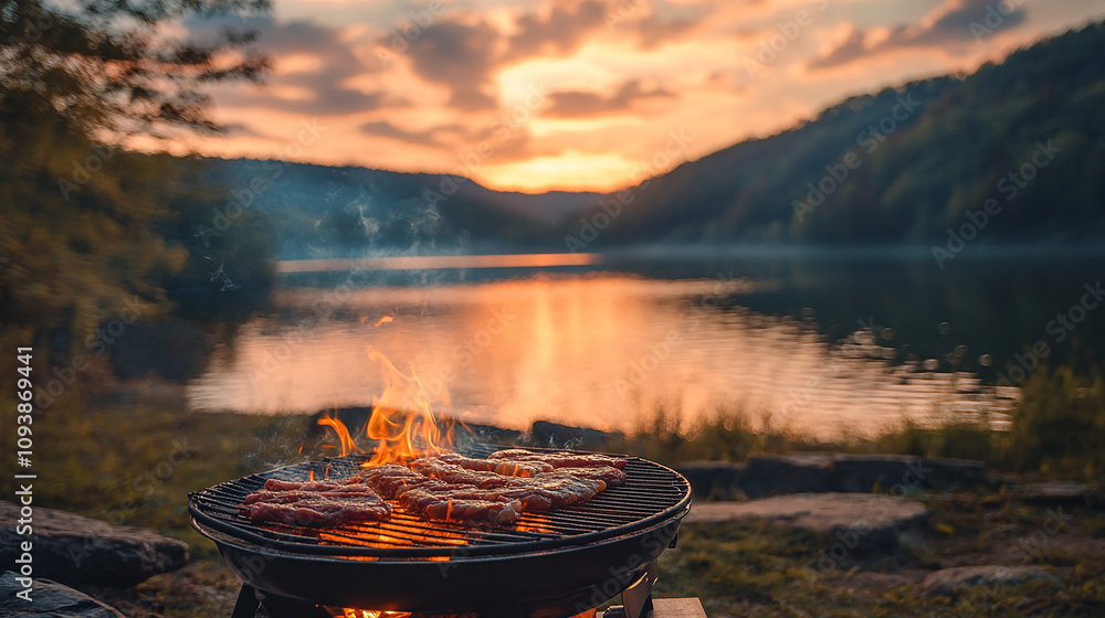 Camping Yakiniku Barbecue by the Lake Camping Yakiniku Barbecue by the Lake