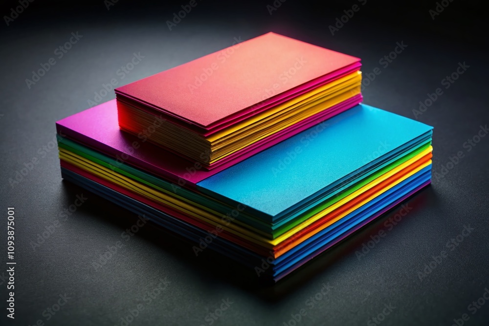 Elegant Silhouette of a Stack of Blank Business Cards on a Black Background, Ideal for Corporate Branding and Marketing Designs, Showcasing Professionalism and Creativity Elegant Silhouette of a Stack of Blank Business Cards on a Black Background, Ideal for Corporate Branding and Marketing Designs, Showcasing Professionalism and Creativity