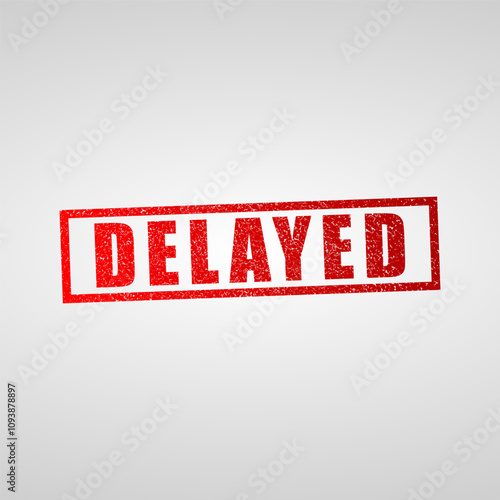 rubber stamp with delayed text