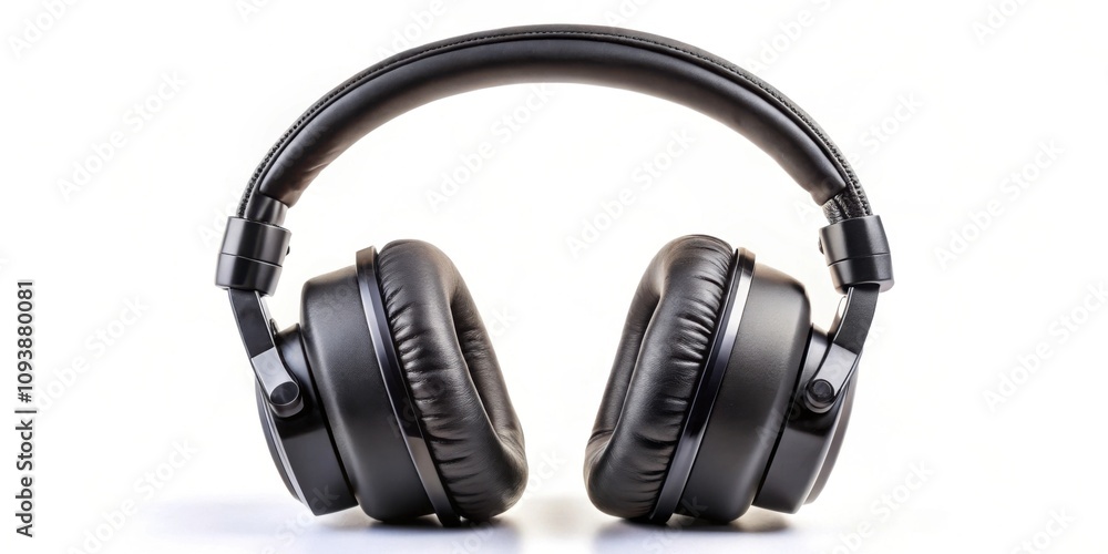 Black wireless headphones with a mic isolated on background, headphones, wireless, black, mic, technology, isolated Black wireless headphones with a mic isolated on background, headphones, wireless, black, mic, technology, isolated