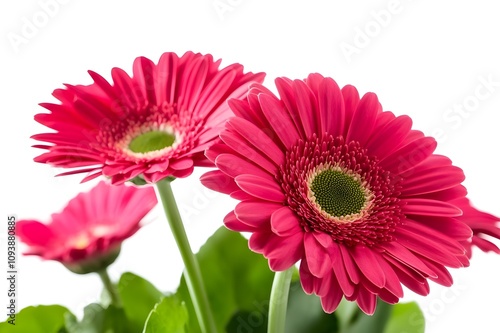 Gerbera daisy isolated on a white background.