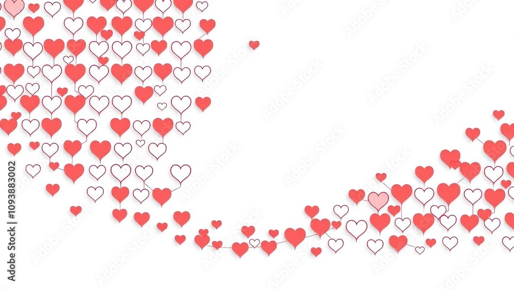 Geometric patterns of small heart-shaped circles connected by lines to create a seamless design on a white background, patterns, circle designs, white Geometric patterns of small heart-shaped circles connected by lines to create a seamless design on a white background, patterns, circle designs, white