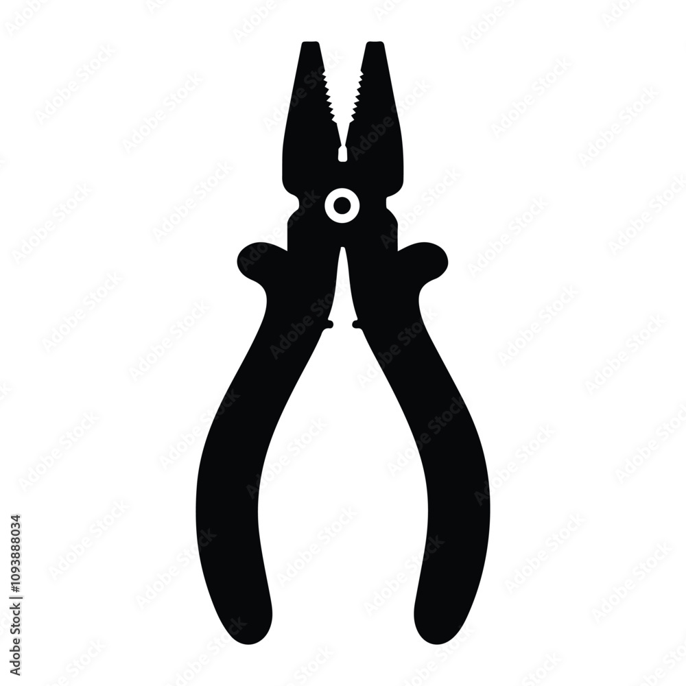 silhouette vector of a Pliers isolated with white bg.eps silhouette vector of a Pliers isolated with white bg.eps