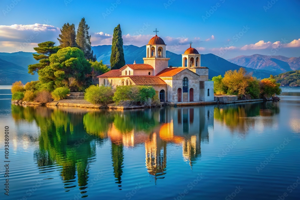 Agios Nikolaos Monastery on Lake Vistonida - Rule of Thirds Photography Agios Nikolaos Monastery on Lake Vistonida - Rule of Thirds Photography