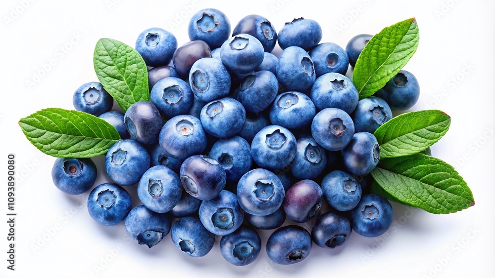 Fresh and Juicy Blueberries Isolated on White Background for Culinary and Health-Focused Visuals, Perfect for Stock Photography and Food-Related Content Creation Fresh and Juicy Blueberries Isolated on White Background for Culinary and Health-Focused Visuals, Perfect for Stock Photography and Food-Related Content Creation