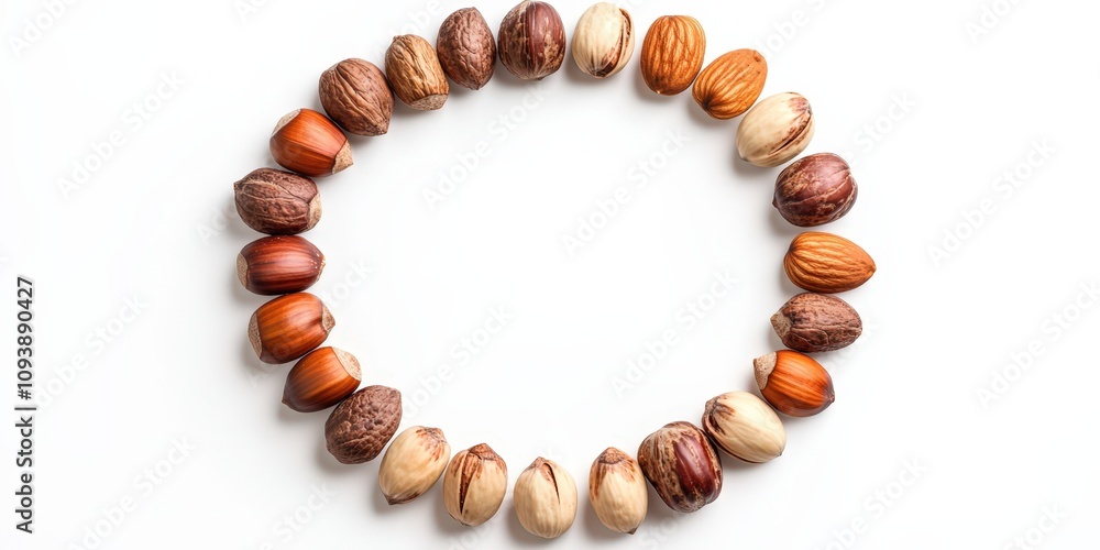 Nut Circle Frame, Autumn Harvest Delight Nut Circle Frame, Autumn Harvest Delight