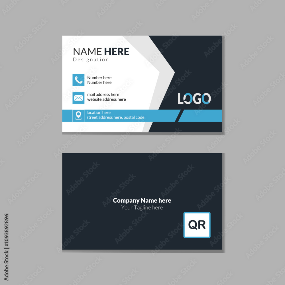Creative business card design. Simple and clean business card template. Creative business card design. Simple and clean business card template.