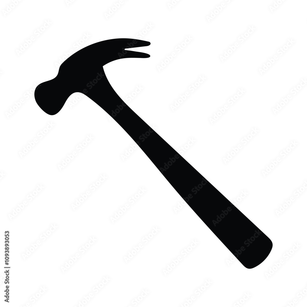 Silhouette vector of a hammer Perfect for Repair, Construction, and DIY Projects Silhouette vector of a hammer Perfect for Repair, Construction, and DIY Projects