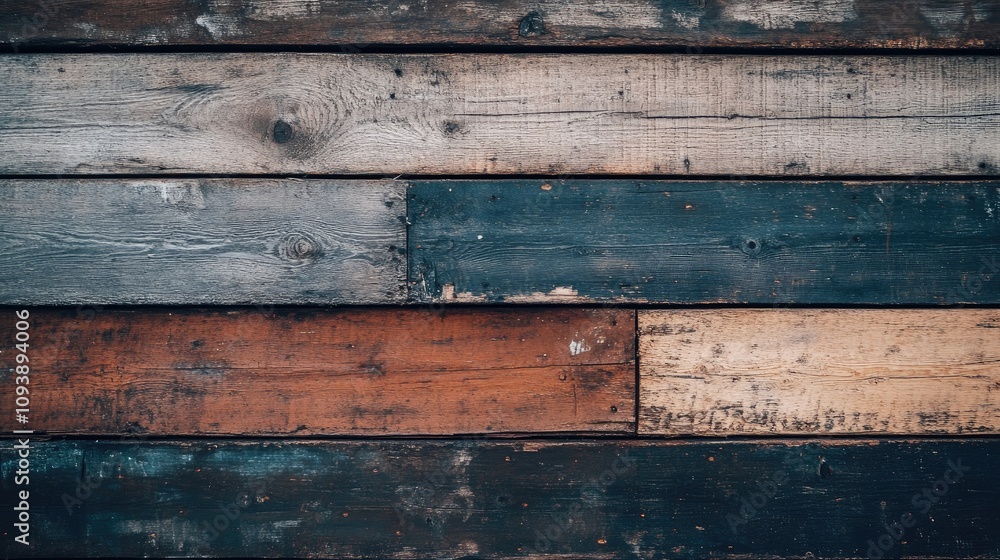 Rustic Weathered Wood Wall Close Up