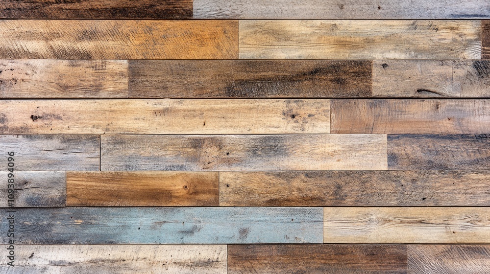 Naklejka premium Rustic Wooden Wall Close-Up Photography