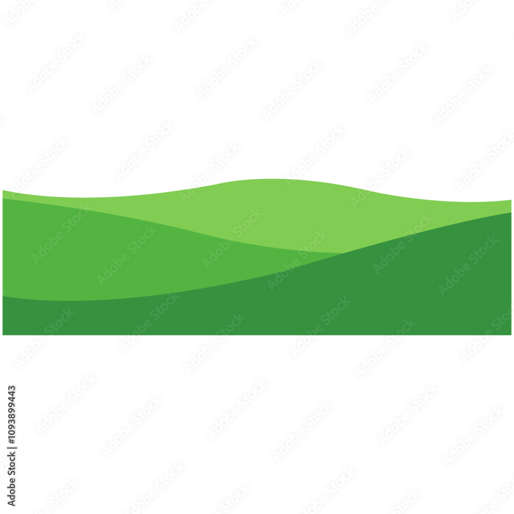 Abstract fields, green waves hills, vector illustration. Abstract fields, green waves hills, vector illustration.