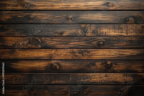 Rustic Wooden Planks Aged Grain Textured Background Dark Brown Vintage Wood photo