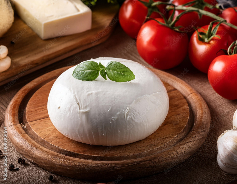 mozzarella cheesee on the table mozzarella cheesee on the table