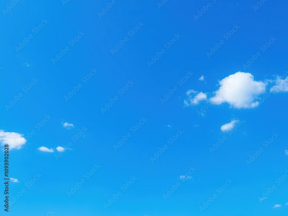 Small blue dots scattered across a vast expanse of blue sky with some scattered white clouds, abstract, white clouds, Small blue dots scattered across a vast expanse of blue sky with some scattered white clouds, abstract, white clouds,