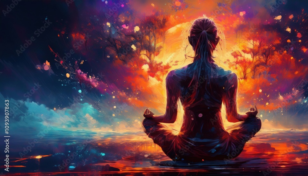 Luminous Meditation at Twilight: Serenity and Peace Luminous Meditation at Twilight: Serenity and Peace