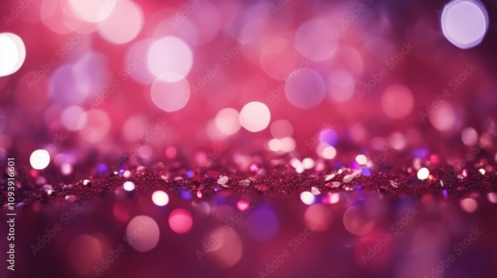 Sparkling Bokeh Background with Colorful Glitter Effects in Shades of Pink, Purple, and Red for Celebration and Festive Themes Sparkling Bokeh Background with Colorful Glitter Effects in Shades of Pink, Purple, and Red for Celebration and Festive Themes