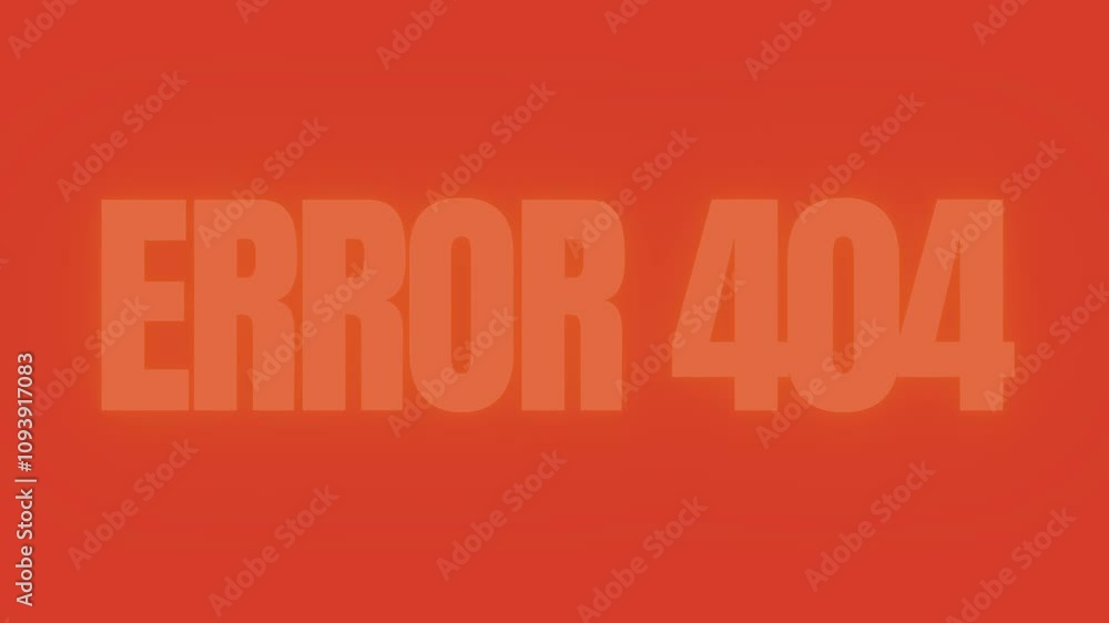 error 404 message notification. Motion graphic video. error 404 message notification. Motion graphic video.