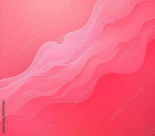 Create a  pink vibrant and eye-catching background. An abstract digital art gradient waves background