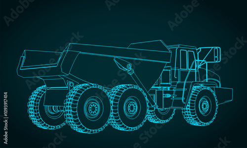 Mining dump truck