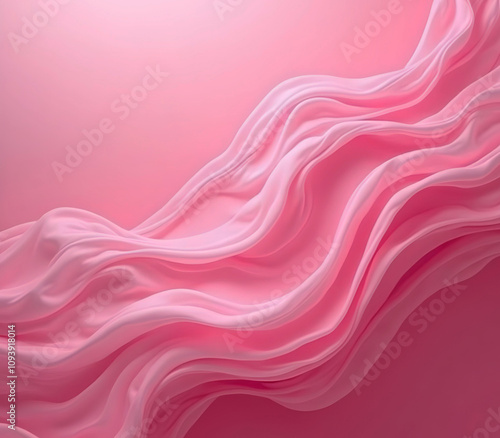 Create a pink vibrant and eye-catching background. An abstract digital art gradient waves background