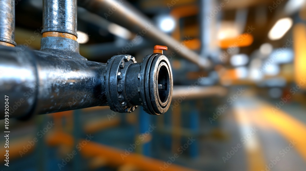 Close-Up of Steel Pipes Twisting and Turning in a Heavy Industrial Process Close-Up of Steel Pipes Twisting and Turning in a Heavy Industrial Process