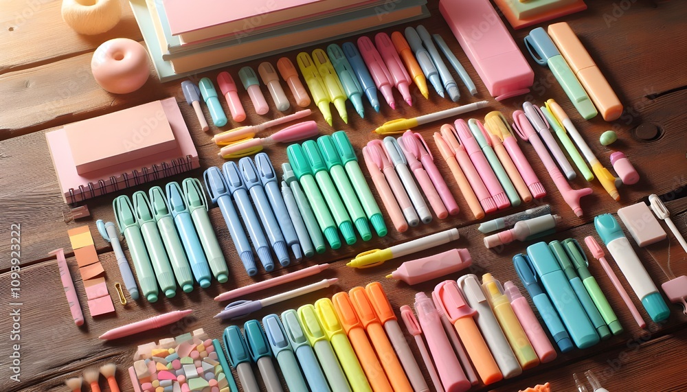 Naklejka premium Box of Colorful Pastel Crayons
