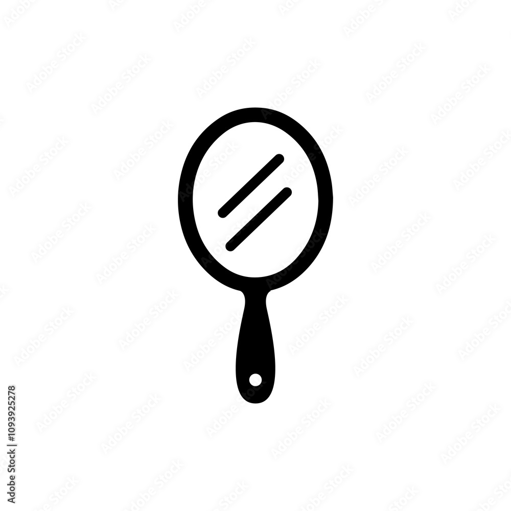 Simple Vector Icon of a mirror – Logo Design Illustration Simple Vector Icon of a mirror – Logo Design Illustration