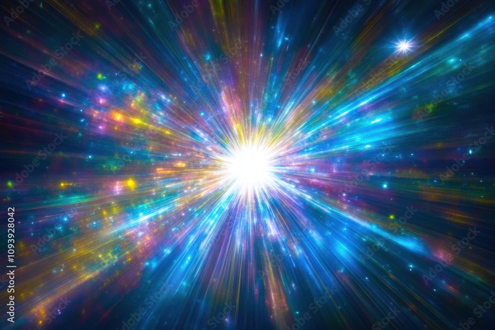 Radiant Light Burst Cosmic Energy Explosion Radiant Light Burst Cosmic Energy Explosion