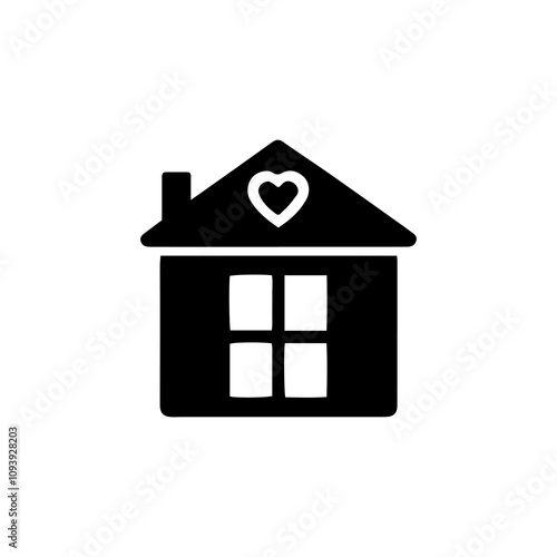 Simple Vector Icon of a toy house – Logo Design Illustration