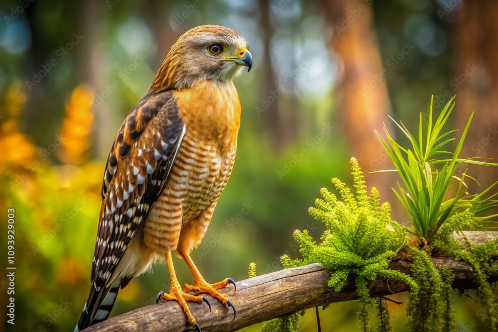 Majestic Redshouldered Hawk Hunting for Prey in the Lush Wetlands of Florida, Capturing the Essence of Nature's Predatory Beauty in a Stunning Documentary Photography Style Majestic Redshouldered Hawk Hunting for Prey in the Lush Wetlands of Florida, Capturing the Essence of Nature's Predatory Beauty in a Stunning Documentary Photography Style