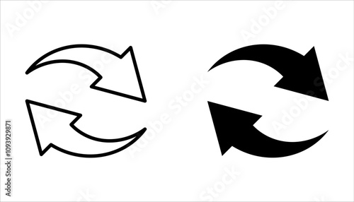Update icon set. for mobile concept on white background
