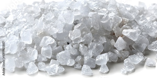 Wallpaper Mural Close-up of a pile of coarse, translucent salt crystals. Torontodigital.ca