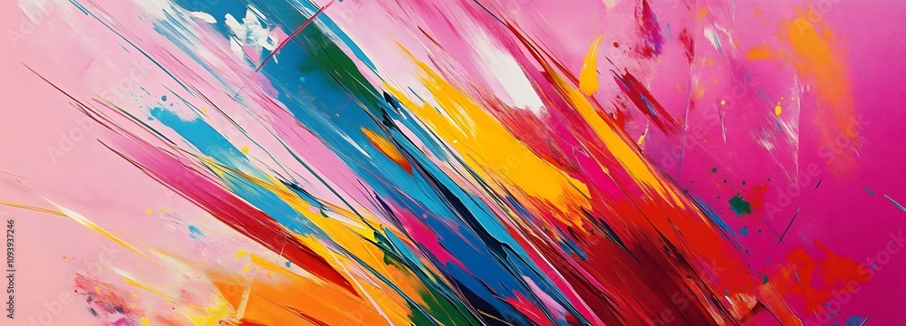 Abstract Colorful Painting Vibrant Strokes Dynamic Art Abstract Colorful Painting Vibrant Strokes Dynamic Art