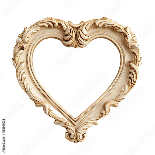 Ornate Heart-Shaped Picture Frame photo