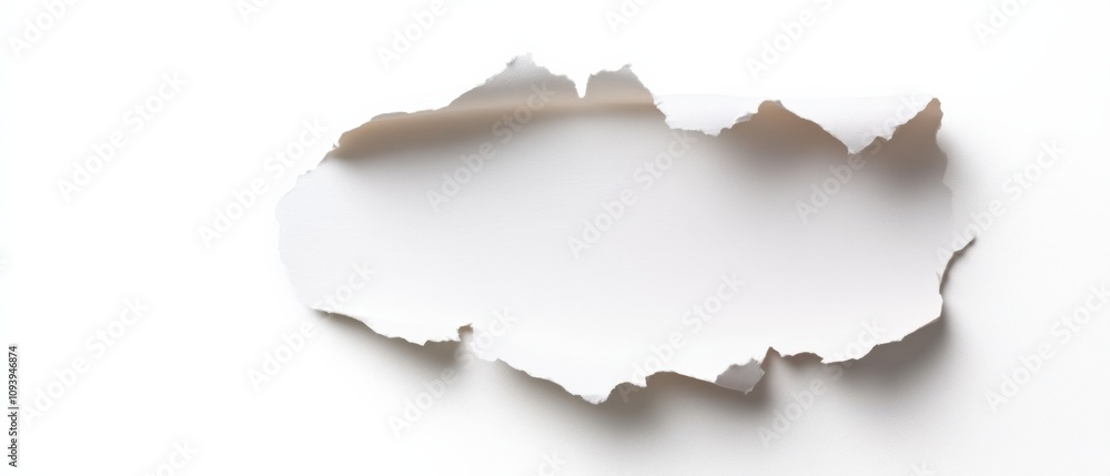 torn paper edge with blank space for text or design torn paper edge with blank space for text or design