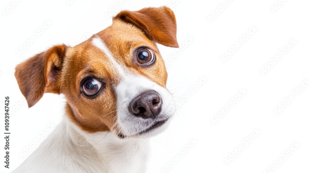 adorable dog looking curiously at the camera adorable dog looking curiously at the camera