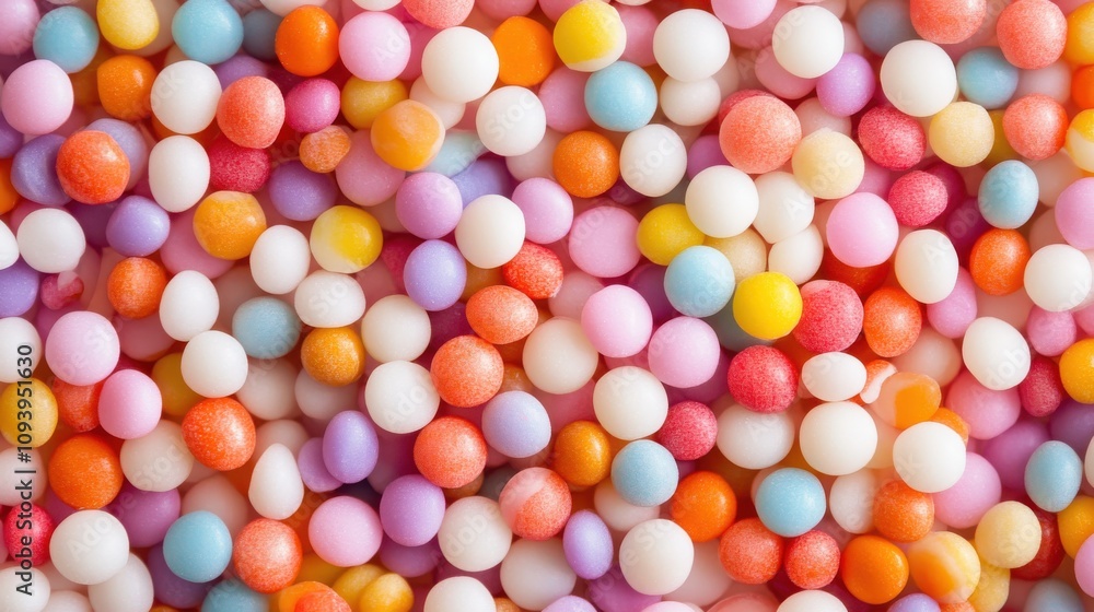 Close-up of colorful candy sprinkles. Close-up of colorful candy sprinkles.