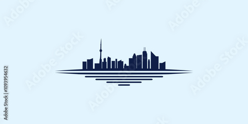 United States texas, california, miami, seattle, denver, new york city, chicago downtown skyline silhouette illustration design image