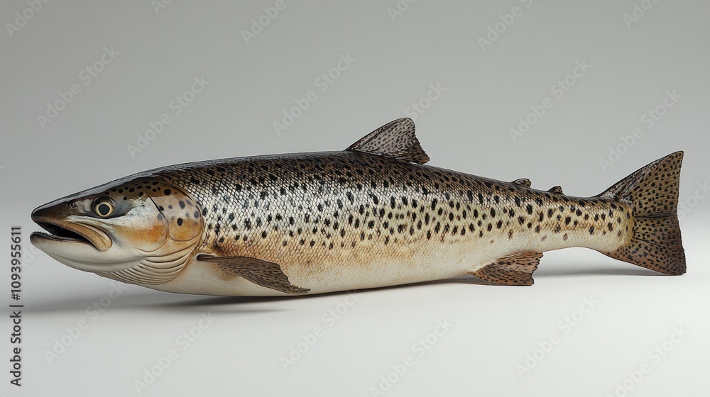 Brown trout fish isolated on white background. (5) Brown trout fish isolated on white background. (5)