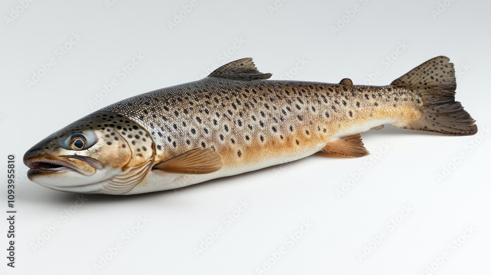 Brown trout isolated on white background. (1) Brown trout isolated on white background. (1)