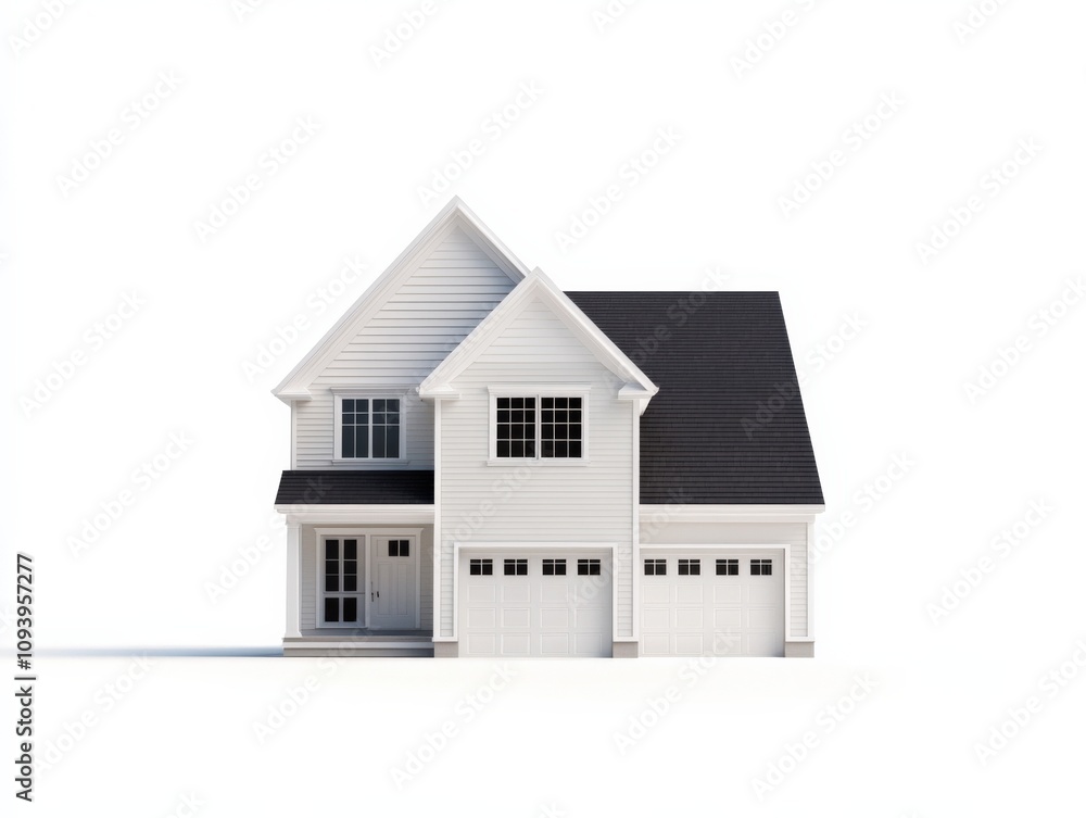 modern house with a clean design and spacious garage modern house with a clean design and spacious garage
